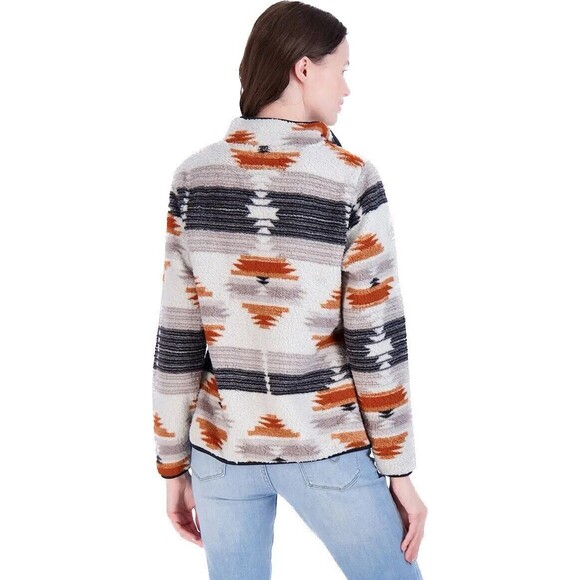 Canada Weather Gear Women's Full Zip Aztec Printed Sherpa NWT women’s Sz M - Picture 2 of 5